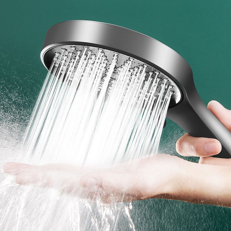 Plastic Hand Shower Round Handheld Showerhead with Self-Cleaning