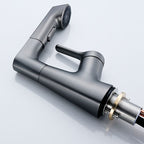 Modern Faucet Solid Copper Centerset Bathroom Faucet
