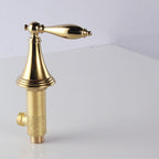 Modern widespread sink faucet Simple bathroom double handle faucet with lever handle