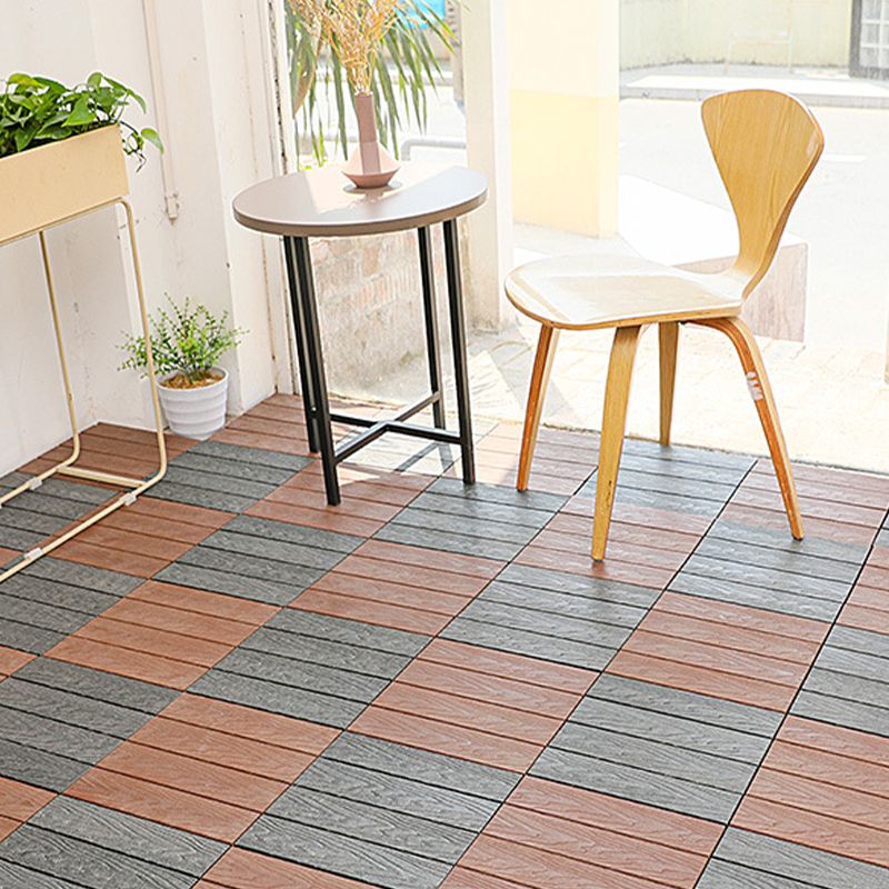Floor Bullnose Click Lock Wire Brushed Wood Tiles