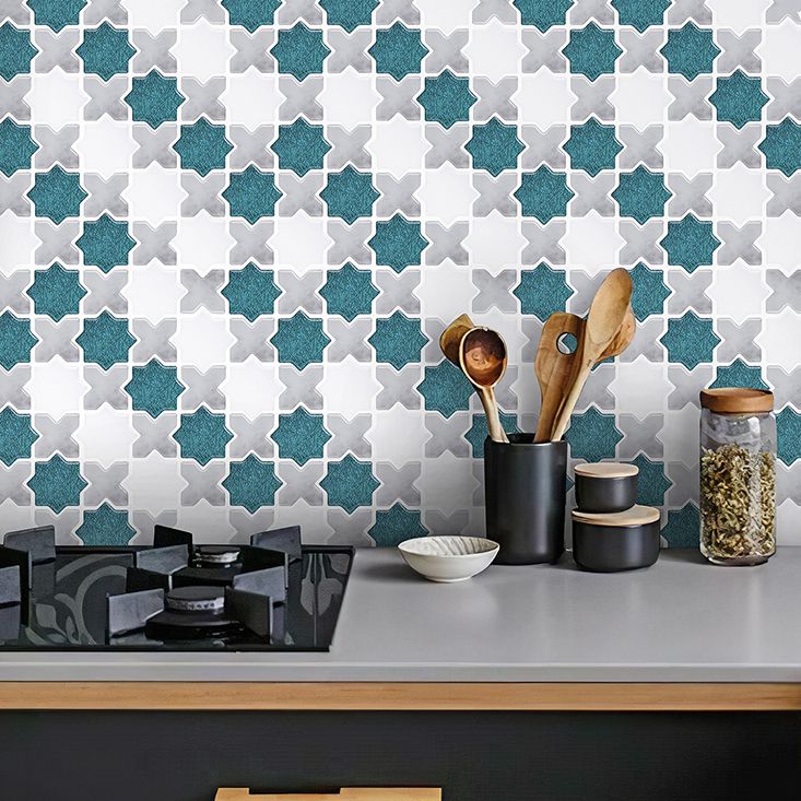 Plastic Peel & Stick Mosaic Tiles Waterproof Mosaic Tiles Wallpaper