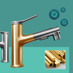 Modern Basin Faucet Solid Brass Centerset Sink Faucet for Bathroom