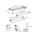 Modern Bathroom Accessory Set Stainless Steel Bathroom Rack Towel Holder Bathroom Accessory Set