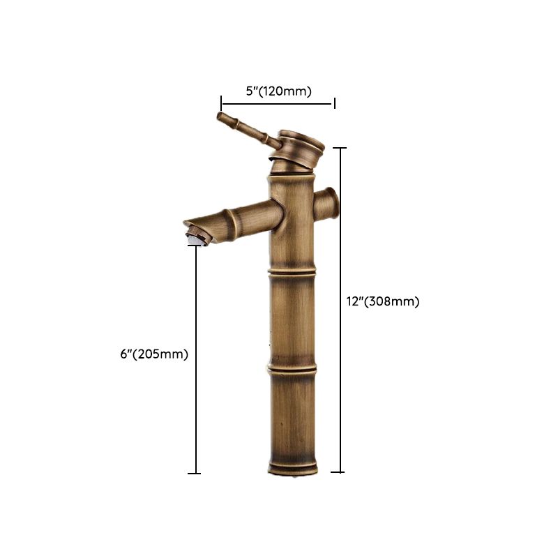 Brass Country Basin Tap Single Hole Sink Faucet for Bathroom