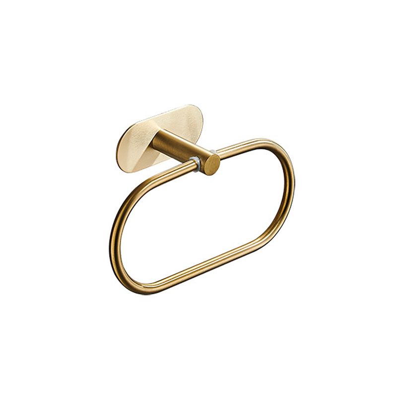 Modern Simple Metal Bathroom Accessories as Individual Piece or in Set in Gold