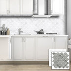 Peel & Stick Subway Tiles Plastic Stain Resistant Peel & Stick Subway Tiles 5-Pack