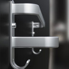 7-piece Bathroom Accessory Set Modern Aluminum Bathroom Set in Silver