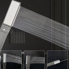 Contemporary Showerhead Solid Color Plastic Handheld Showerhead