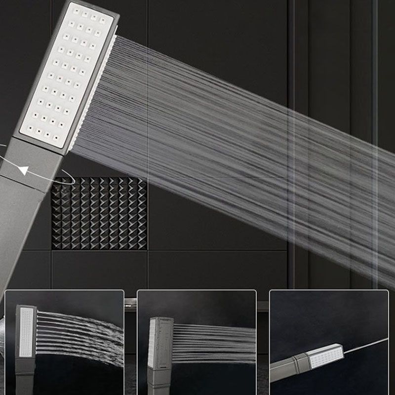 Contemporary Showerhead Solid Color Plastic Handheld Showerhead