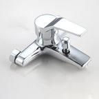 Modern Silver Faucet Copper with 1-Handle 2-Hole Bathroom Faucet