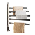 Contemporary Gray Bathroom Accessory Set Aluminium Towel Holder
