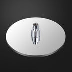Metal Shower Combo Contemporary Fixed Shower Head with Round and Rectangular Shape