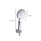 Modern Style Round Handheld Shower Bathroom Metal Wall-Mounted Hand Shower