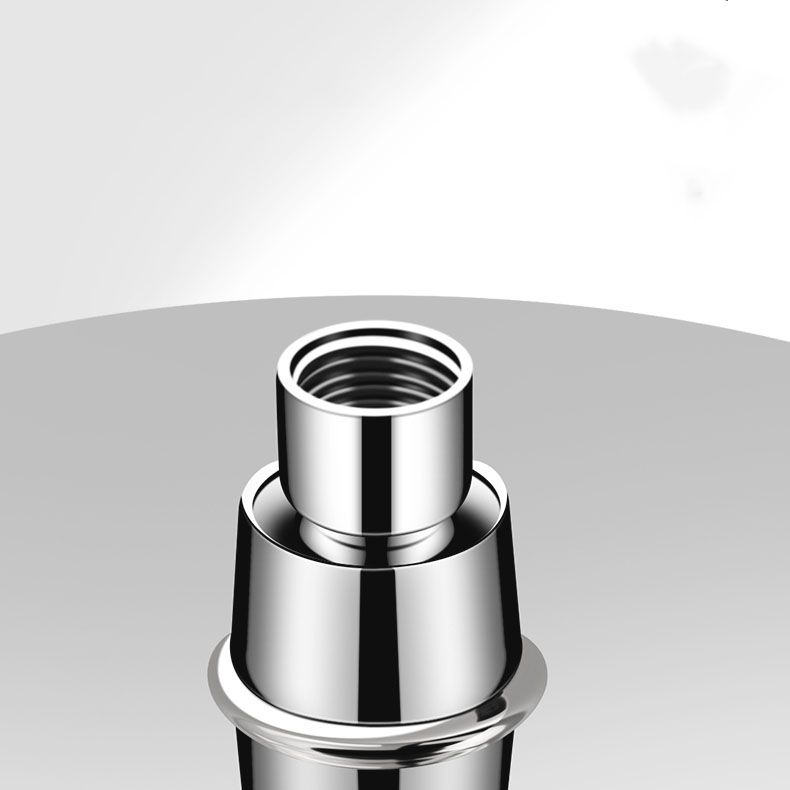 Round Fixed Shower Head High Flow Aerated Wall Mount Shower Head