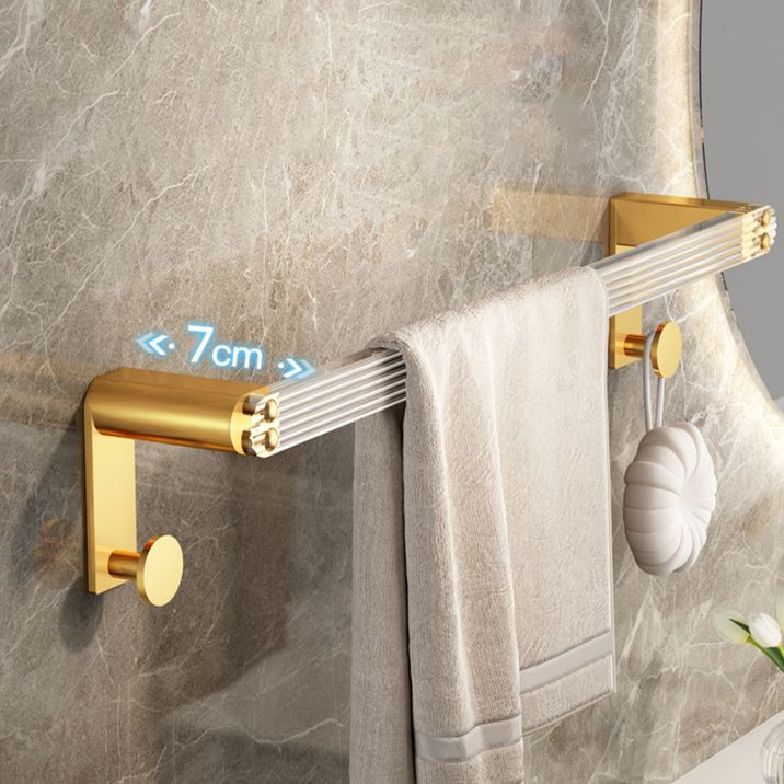 Modern Golden Bathroom Accessories Single Piece or in Set with Bathroom Shelf