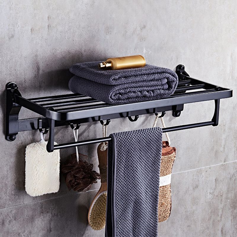 Modern 5/6-piece bathroom accessory set with bathroom shelf/robe hooks/towel bar