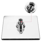 Contemporary Shower Combination Fixed Shower Head Chrome Ceiling Mounted Shower Head