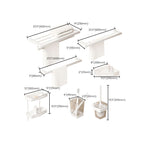 Modern Bathroom Accessories Set White Bathroom Accessories Hardware Set