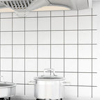 Modern Tile Peel & Stick PVC Grid Pattern Self-Adhesive Wallpaper
