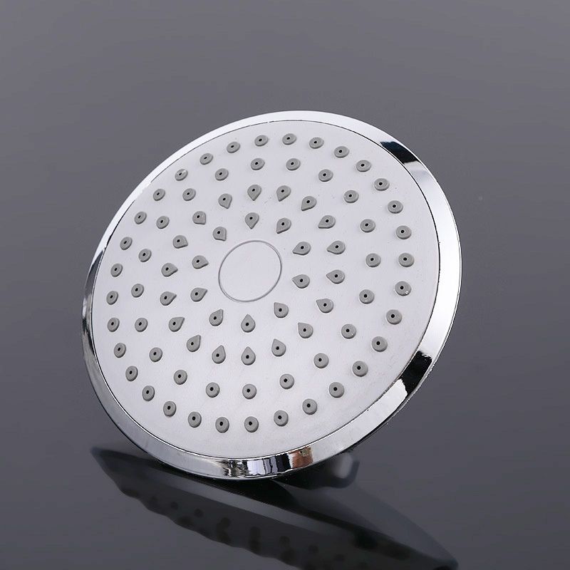 Round Shape Shower Head Modern Swiveling Wall Mounted Fixed Shower Head