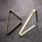 2-piece modern bathroom accessory set, polished chrome/gold, bathroom shelf