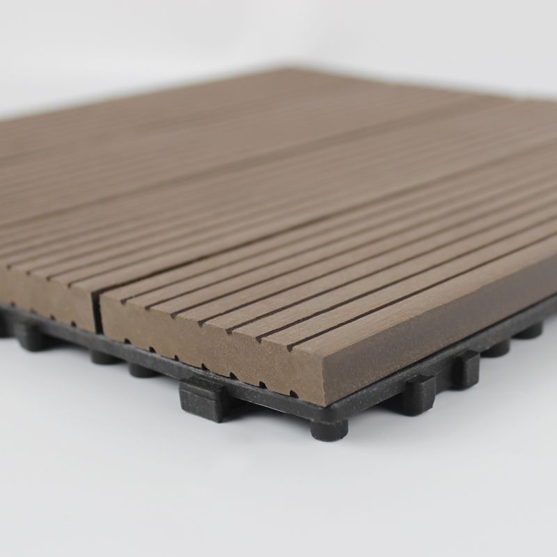 Wood deck board outdoor non-slip embossed floor panel