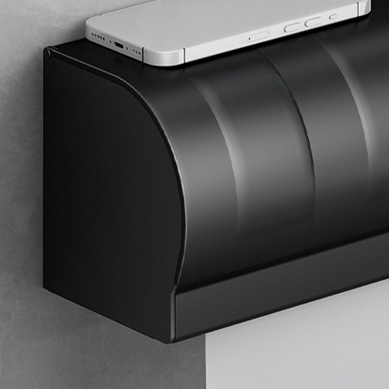 Classic Bathroom Accessories Set in Aluminum Black Finish Bathrobe Hook/ Towel Bar