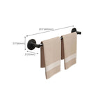 Aluminum Bathroom Hardware Set Black Bathroom Accessories Kit Towel Holder