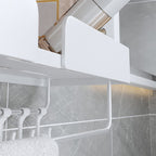 White Bathroom Set Modern 1/2/3 - Pieces Stainless Steel Bathroom Shelf