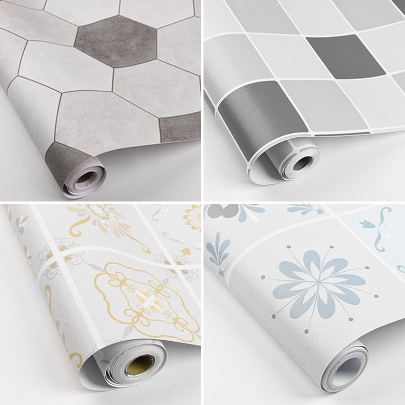 Modern Vinyl Flooring Self-Adhesive Geometrically Printed Vinyl Plank Flooring