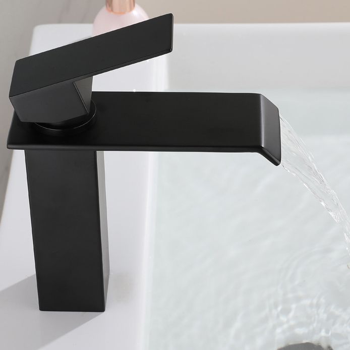 Industrial Faucets Faucet Stainless Steel Lever Handles Waterfall Spout Bathroom Faucet