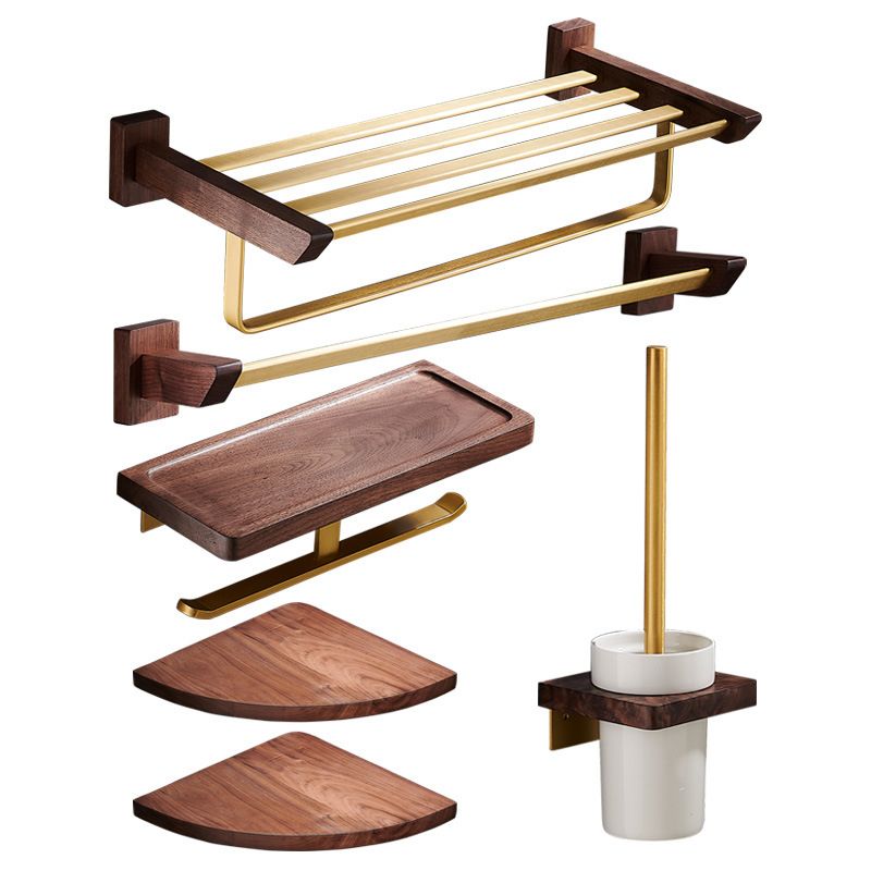 Traditional Bathroom Accessories Set Bathroom Shelf Paper Holder Gold Bathroom Set