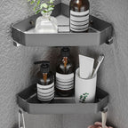 Stainless Steel Bathroom Accessory Set Modern Triangle Basket