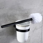 Modern 5/6-piece bathroom accessory set with bathroom shelf/robe hooks/towel bar