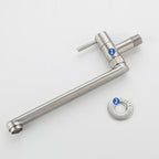 Kitchen faucet pot filling valve single handle swivel stainless steel kitchen faucet