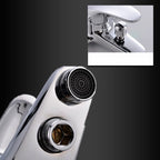 Modern Silver Bathtub Spout Single-Hole and Two-Hole Installation Faucet