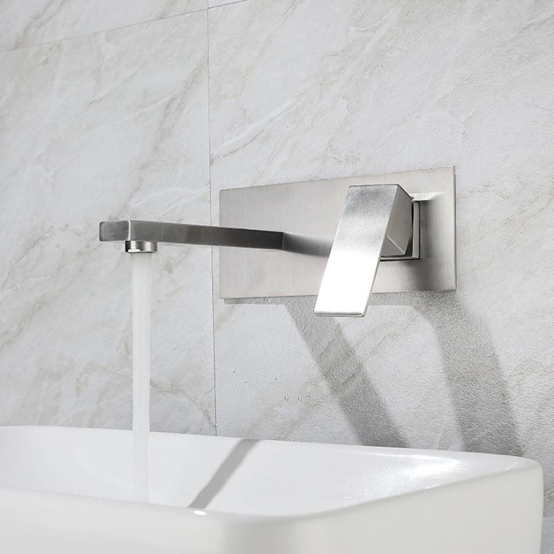 Contemporary style fittings with lever handles Wall-mounted fittings for the bathroom