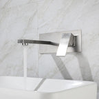 Contemporary style fittings with lever handles Wall-mounted fittings for the bathroom