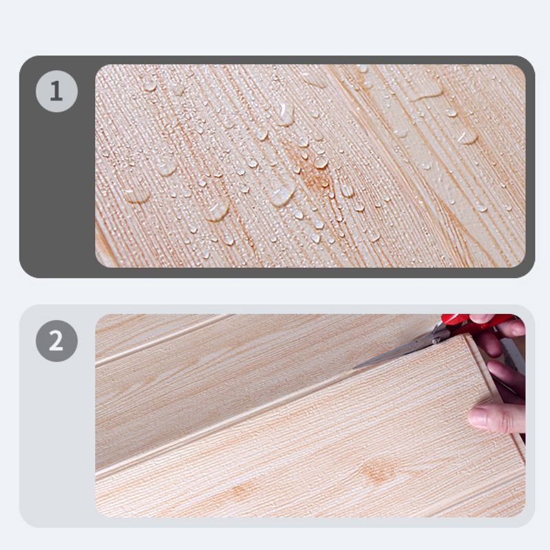 Waterproof Wall Paneling Peel and Stick Wood Look Design Wall Paneling