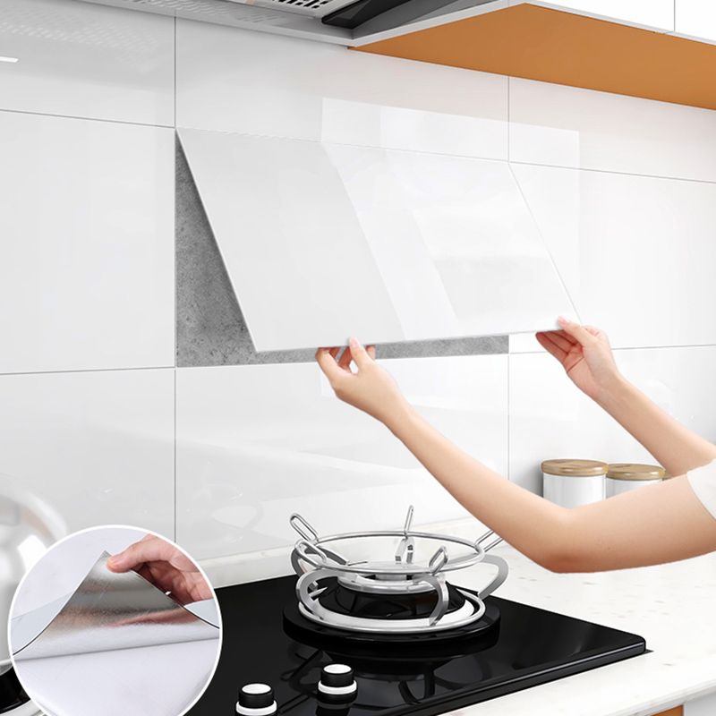 Modern Style Wallpaper Kitchen Peel and Stick Single Tile Backsplash