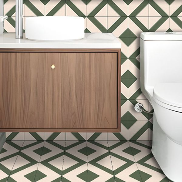 PVC Peel and Stick Wall Tile Square Single Tile Wallpaper with Slip Resistance