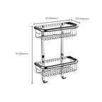 Polished Chrome Modern Bathroom Accessory Set Silver Towel Holder/Bath Shelf