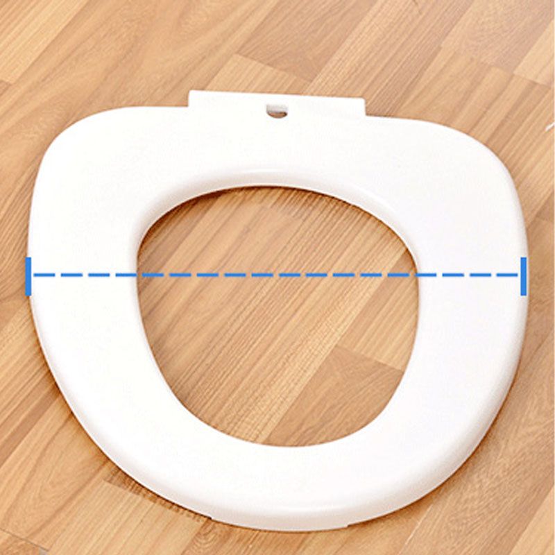 Contemporary Plastic Floor-Mounted Toilet Bowl with Seat for the Bathroom