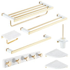 Modern White Bathroom Accessory As A Single Piece Or In A Set Made Of Marble