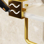 Modern Silver/Gold Bathroom Hardware Set Bathroom Shelf Bathroom Set