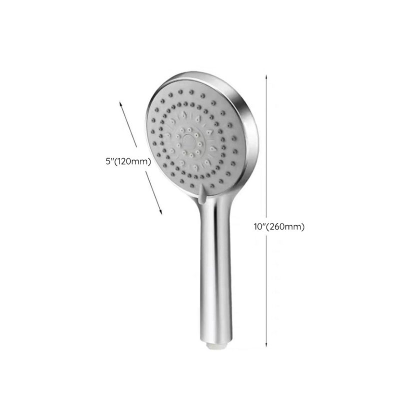 Modern Adjustable Handheld Showerhead Chrome Round Handheld Showerhead
