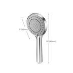 Modern Adjustable Handheld Showerhead Chrome Round Handheld Showerhead