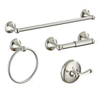 Metal Bathroom Set Traditional Style Nickel Bathroom Accessories Set