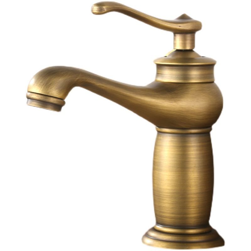 Low arch country vessel faucet single lever brass faucet for bathroom