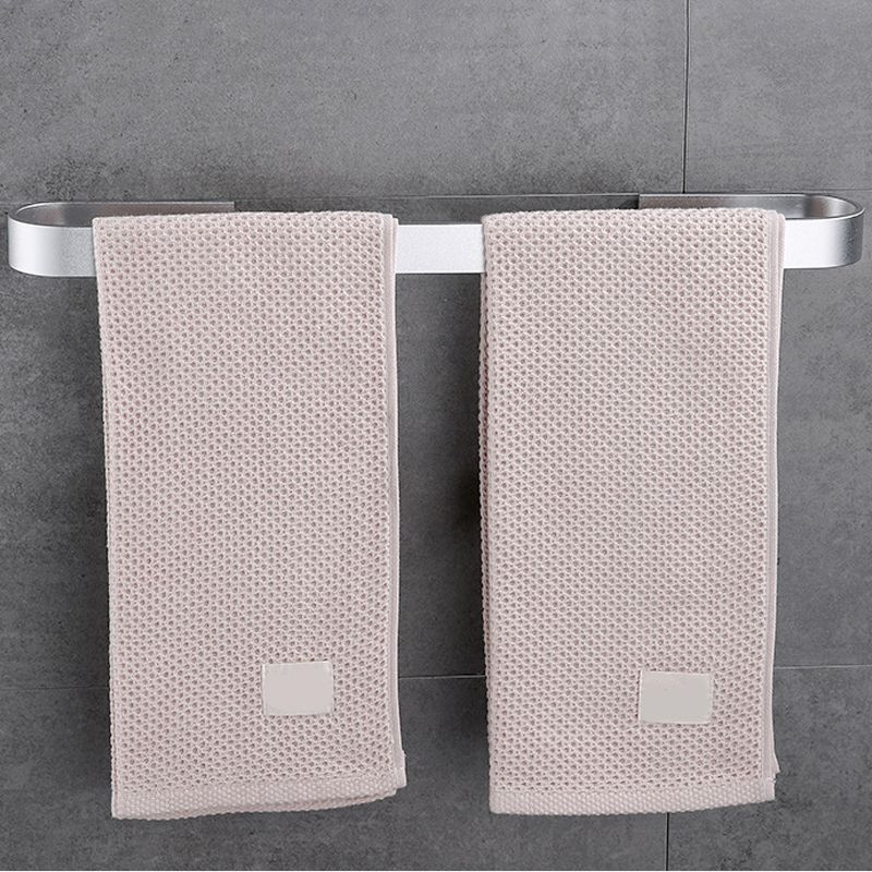 Contemporary 2-piece bathroom accessory set aluminum stainless steel towel bar